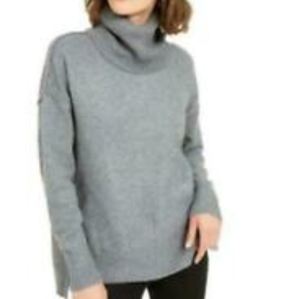 NWT Bar III x Becca Tilley Grey Turtleneck Sweater